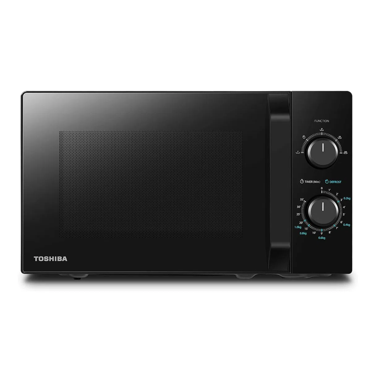 Toshiba Four Micro-ondes Posable 20L MW2-MM20P(BK),700W, 5 Niveaux de Puissance, avec Décongélation Facile, éclairage LED à l'intérieur, Noir