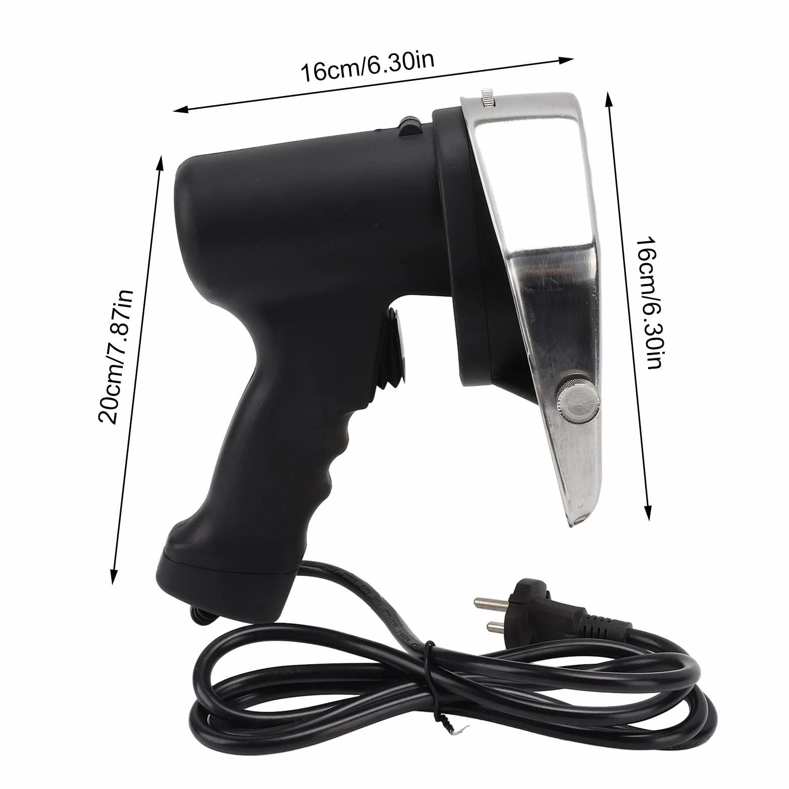 Couteau Kebab électrique, Lame en Acier Inoxydable Shawarma Cutter Épaisseur de Réglable 110-220V pour Restaurant