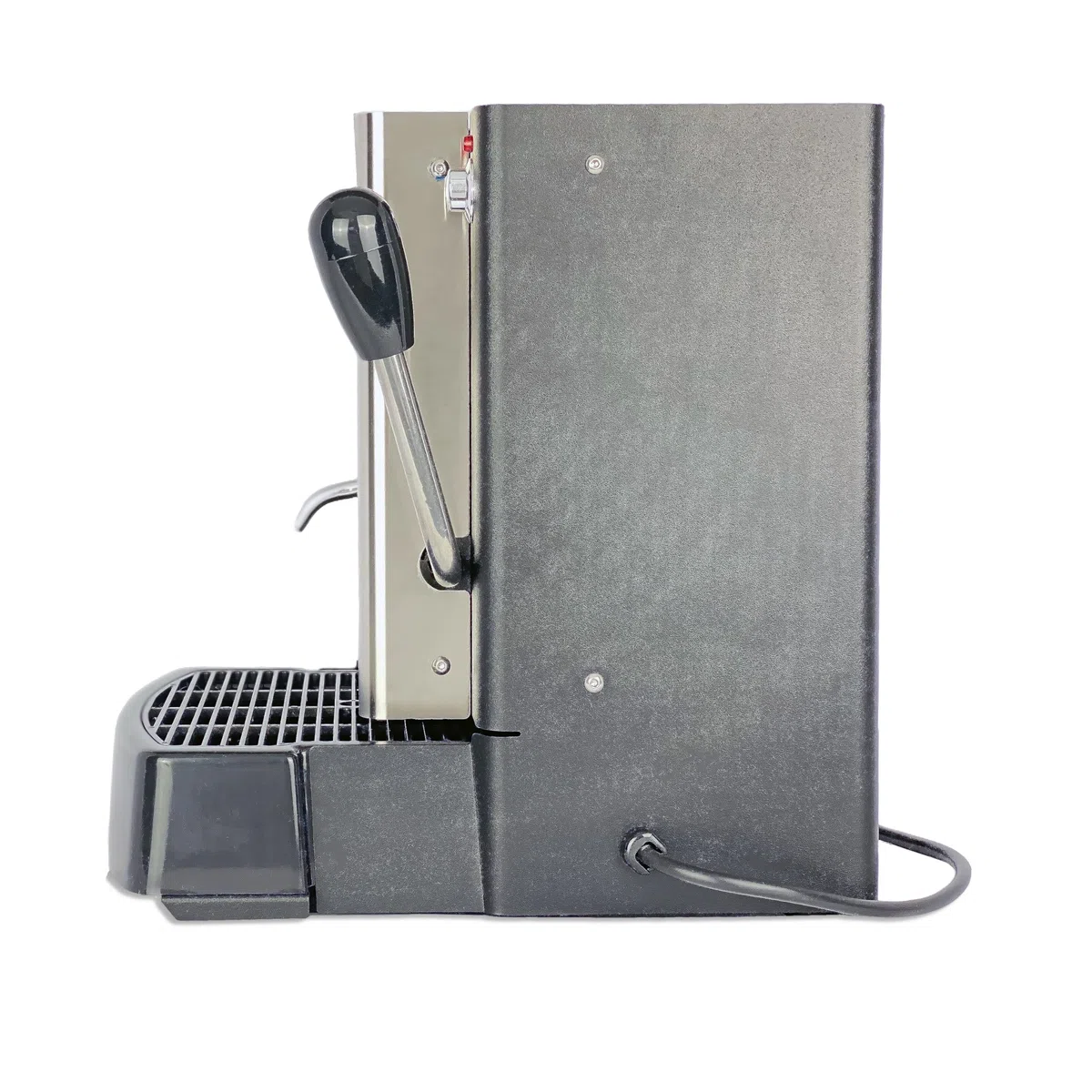 Lucaffé La Piccola Sara Classic, machine à café pour dosettes E.S.E. machine à café à dosettes, acier inoxydable 30,5x21x29 haute qualité, Made in Italy + 300 dosettes 44 mm