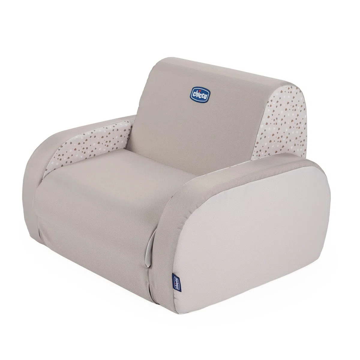 Chicco Twist Fauteuil pour Enfants Transformable en Chaise Longue et canapé, Chaise pour Enfants avec 3 configurations, Confortable et léger, se transforme avec 1 Geste - 12 Mois et Plus