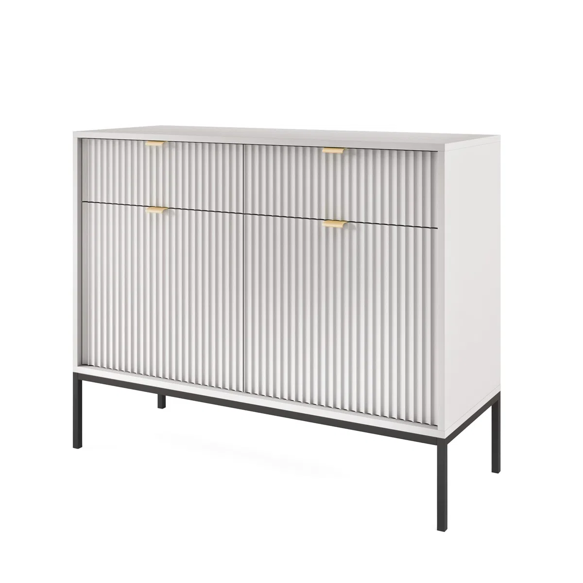 Selsey VELLORE-Commode 2 Portes, 104 cm x 83 cm x 39 cm