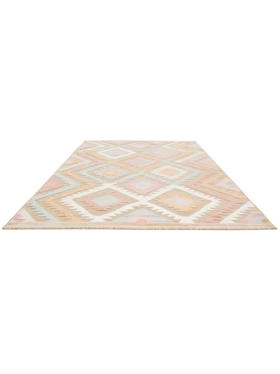 RugVista Sabine, Tapis intérieur et extérieur, Modernes, 300 x 400 cm, Rectangulaire, Poil Moyen, Porch, Lavage à la Main Seulement, Résistant aux UV, Multicolore