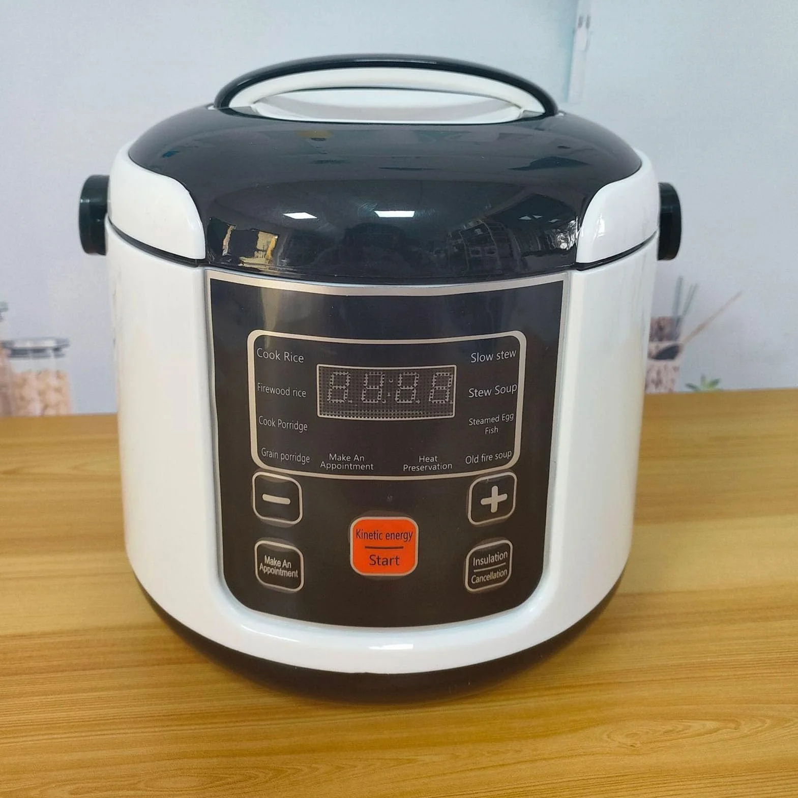 Mini Cuiseur à Riz électrique, capacité de 2 L, Pratique à Transporter, pour Légumes Cuits à la Vapeur, pour Voiture, Camion, Cuisine, Camping-car (24V)