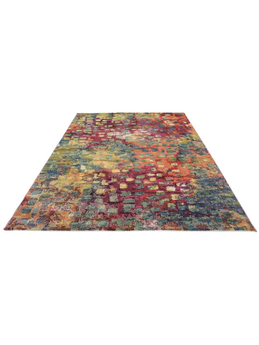 RugVista Davina, Tapis, Modernes, 133 x 190 cm, Rectangulaire, Poil Moyen, Salle de séjour, à Manger, Chambre, Cuisine, Nettoyage Sec Seulement, Multicolore