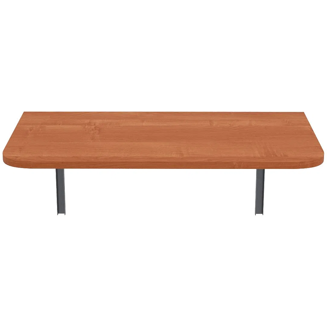 AKKE Table Murale Rabattable avec Coins Arrondis - Table Pliante Gain de Place 18mm - Cuisine Bureau et Chambre d'enfant - Plateau Robuste avec Bordure PVC 2mm 70x40 cm Aulne.