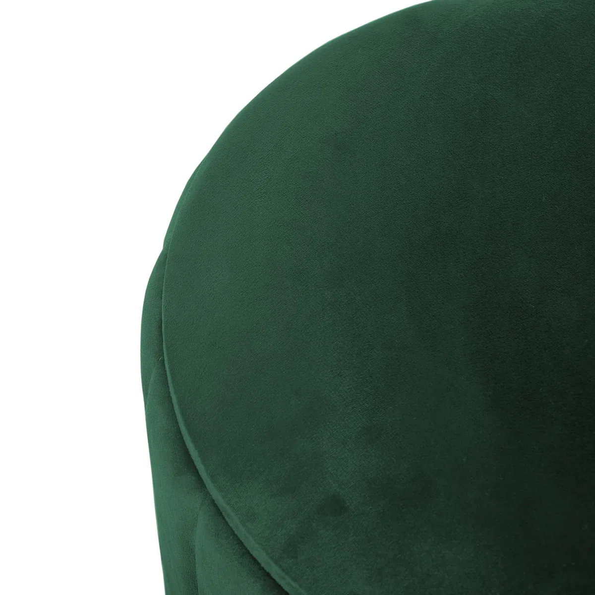 Rebecca Mobili Lot de 2 Poufs en Velours, Tabouret, Vert, MDF Fer, avec Rangement, pour Salon Chambre À Coucher - Dimensions HxLxP : 44 x 35 x 35 cm - Art. RE6834