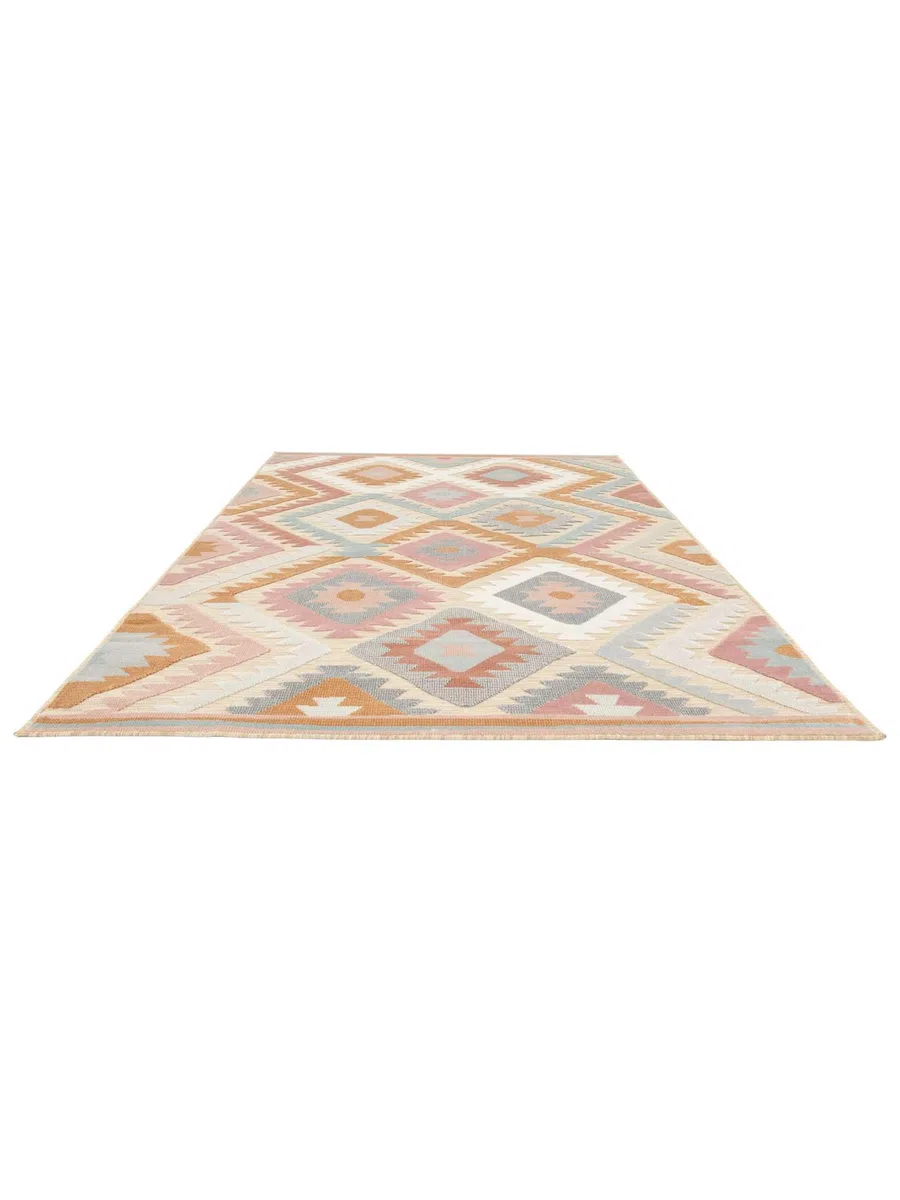 RugVista Sabine, Tapis intérieur et extérieur, Modernes, 300 x 400 cm, Rectangulaire, Poil Moyen, Porch, Lavage à la Main Seulement, Résistant aux UV, Multicolore