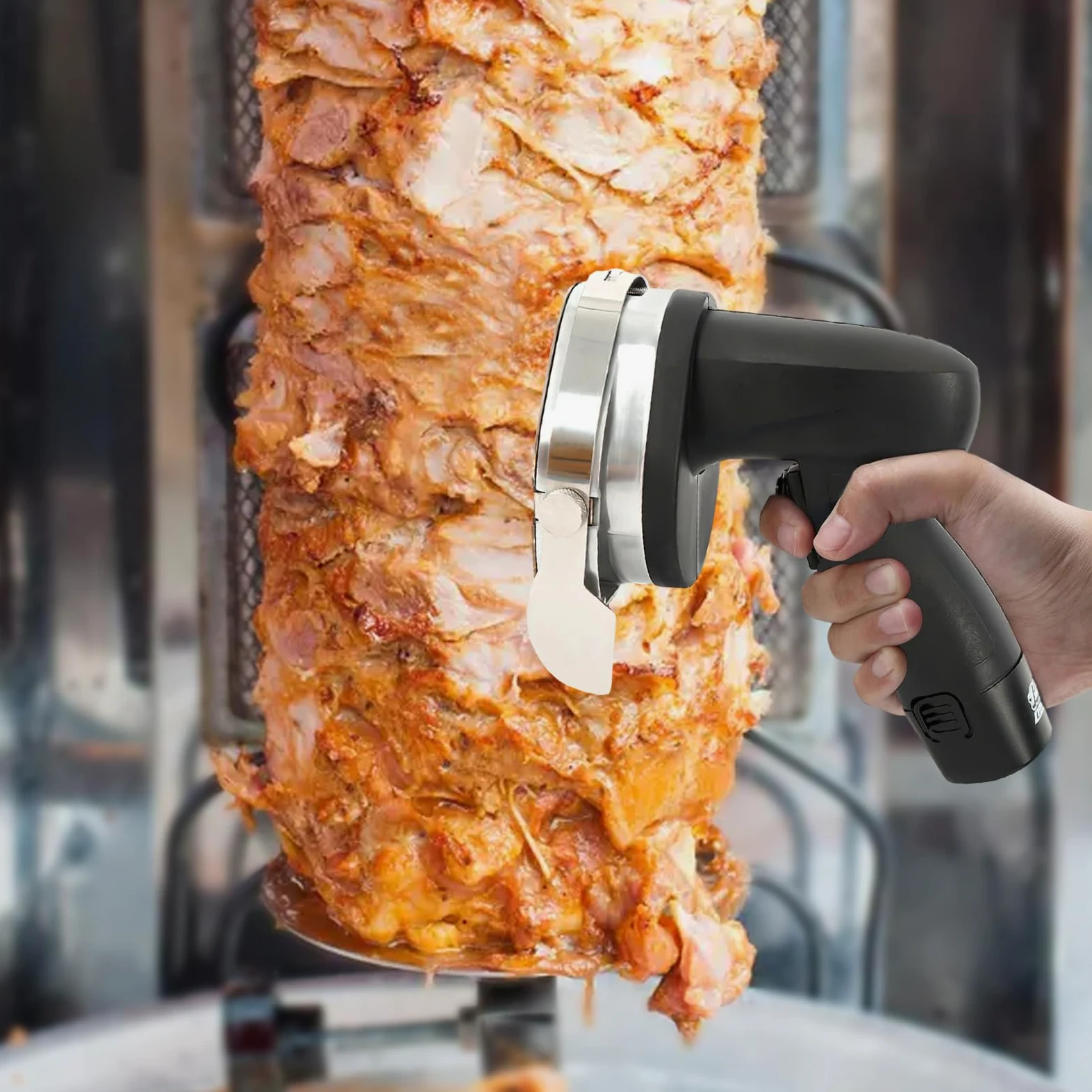 Kebab Couteau électrique sans fil 80 W pour kebab 100 mm