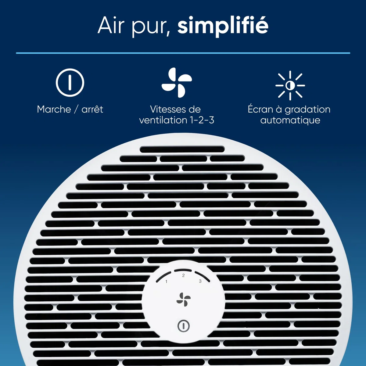 BLUEAIR Mini purificateur d'air, élimine 99,97% de la poussière, du pollen et de la fumée, silencieux et portable pour la chambre à coucher et le bureau, purificateur d'air Blue Pure Mini Max