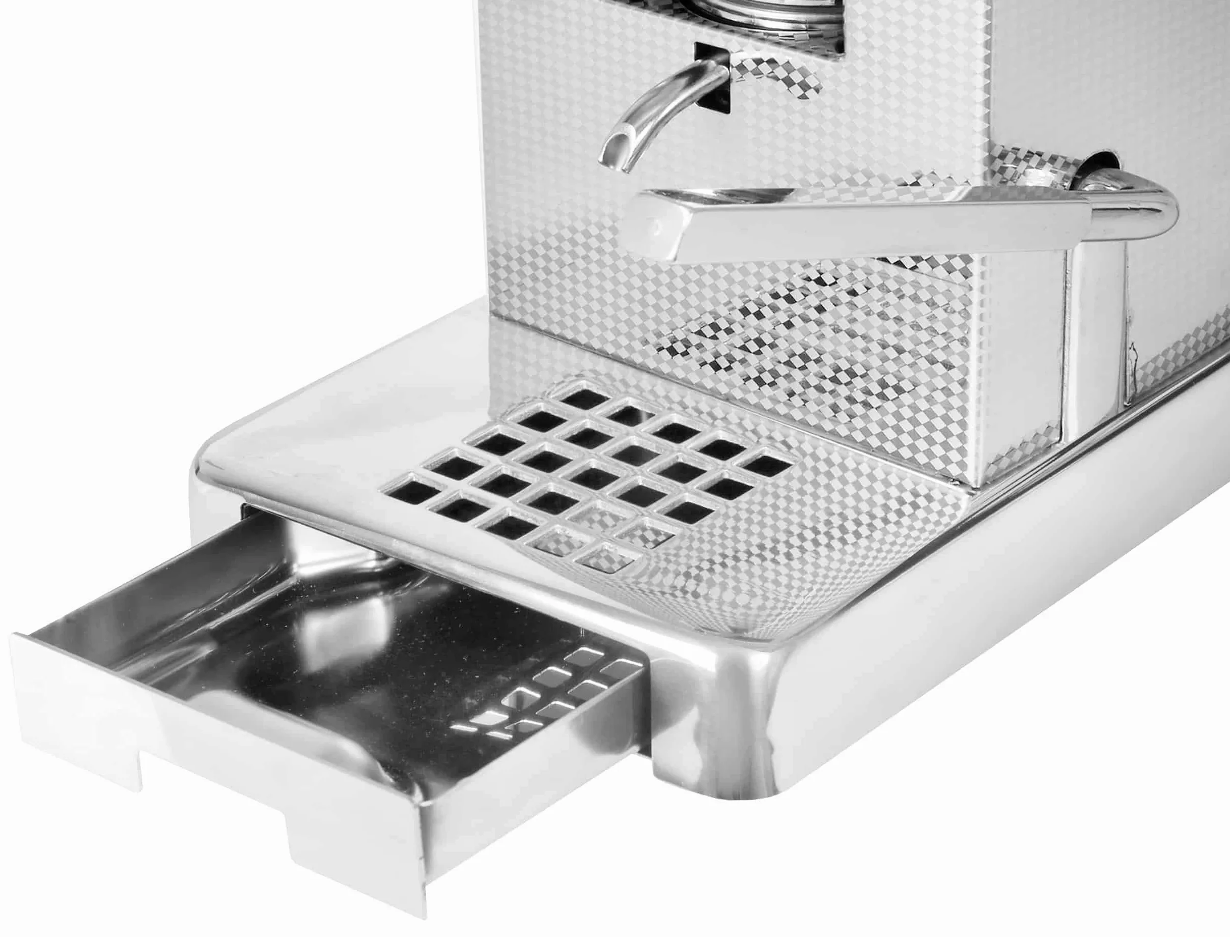 Perla PICP4S4GXX Machine à expresso italienne pour dosettes ESE Respectueuse de l'environnement et économique en consommation Pour dosettes ESE standard 44 mm Argenté