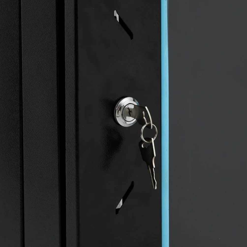 vidaXL Coffret de réseau 22U 19" IP20 Noir 60x60x120 cm, Coffret de réseau sur Pied, Armoire de données, Support de réseau