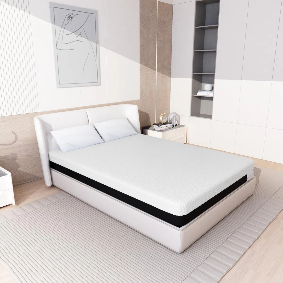 Générique Memory Matratzen Matelas 120 x 200 cm, Housse Amovible et Lavable, Ultra Respirable, Mémoire de Forme, Confort Mi-Ferme (20CM, 120X200CM)