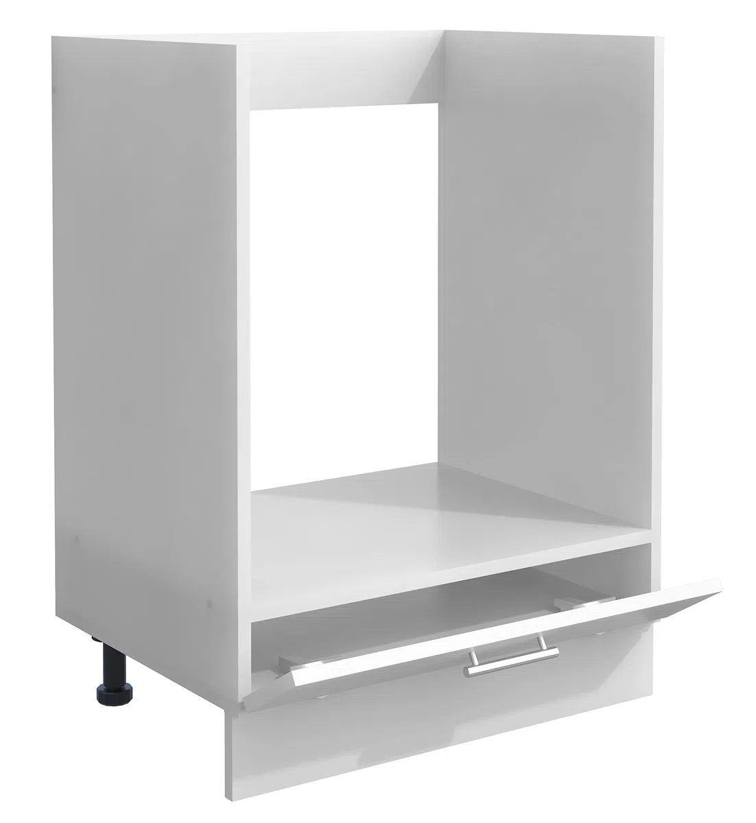 VCM Esilo Armoire de Four encastrée avec Compartiment supplémentaire Blanc Largeur 60 cm