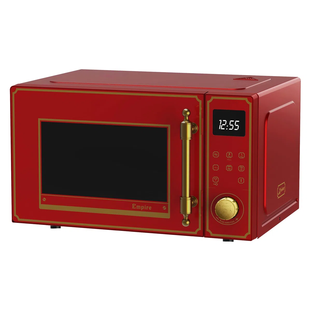Kaiser Empire M 2530 RotEm Four à micro-ondes rétro 25 l avec grill à air chaud 25 fonctions