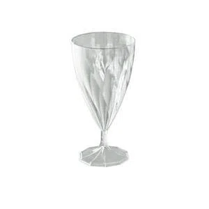 Design & Création 168 Verres à vin 15 cl en Plastiques réutilisables (Cristal)
