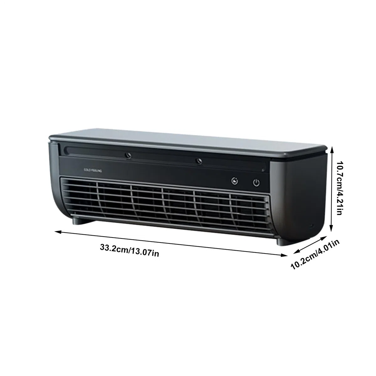 Ventilateur Rafraîchissant Ac Pour Pièce - Ventilateur de Climatisation Murale | Ventilateur Multifonction 3 Vitesses Recharge Sans Fil pour Intérieur Extérieur Maison Bureau Voyage