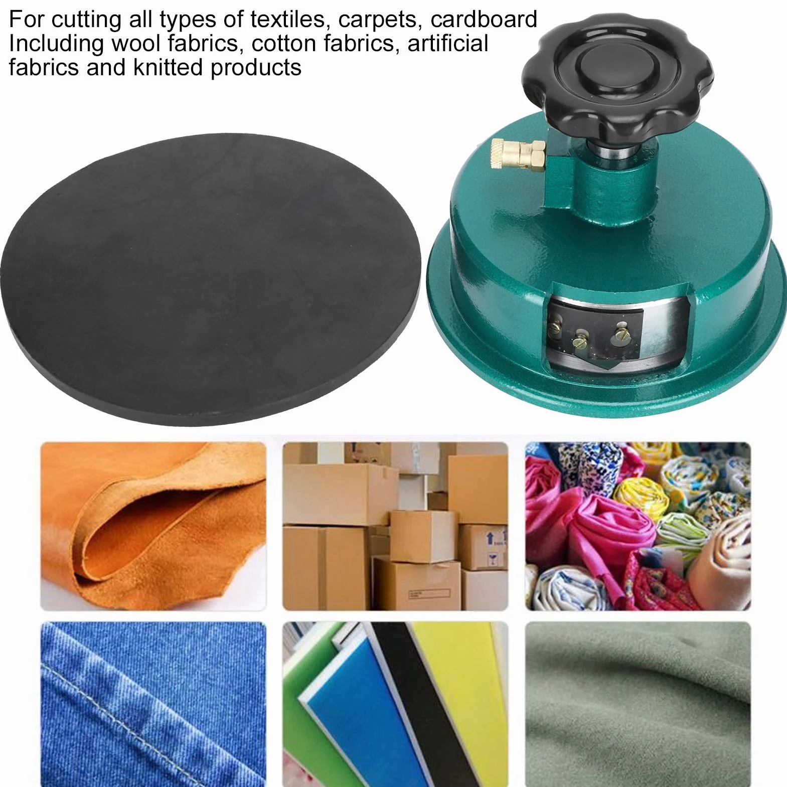 Coupeur D'échantillonneur de Tissu, Coupe-échantillon Rond 100 Cm², Coupeur de Poids de Tissu Multifonctionnel Rotatif, Outils de Coupe de Tapis Professionnels, Fournitures de Couture Et Broderie
