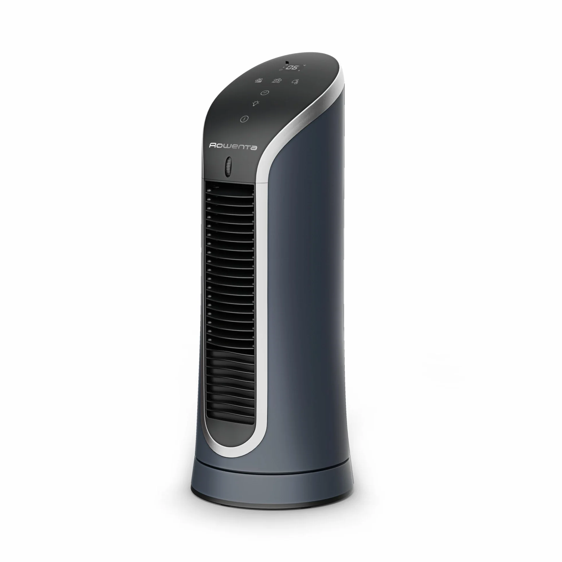 Rowenta Eole Compact, Ventilateur colonne, Rafraîchissement intense, Silencieux, Econome en énergie, Compact, Eco-conçu VU6220F0, Noir et Blanc