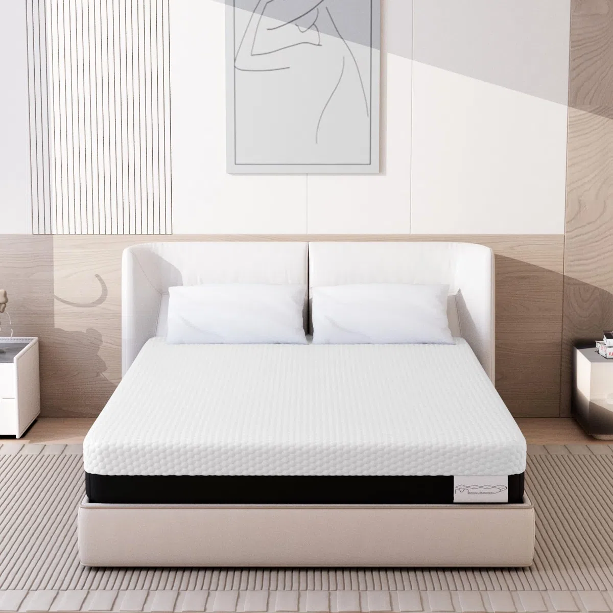 Générique Memory Matratzen Matelas 120 x 200 cm, Housse Amovible et Lavable, Ultra Respirable, Mémoire de Forme, Confort Mi-Ferme (20CM, 120X200CM)
