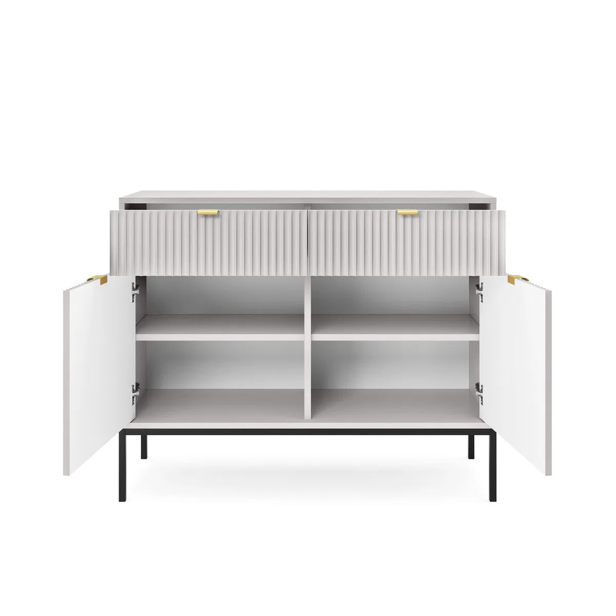 Selsey VELLORE-Commode 2 Portes, 104 cm x 83 cm x 39 cm