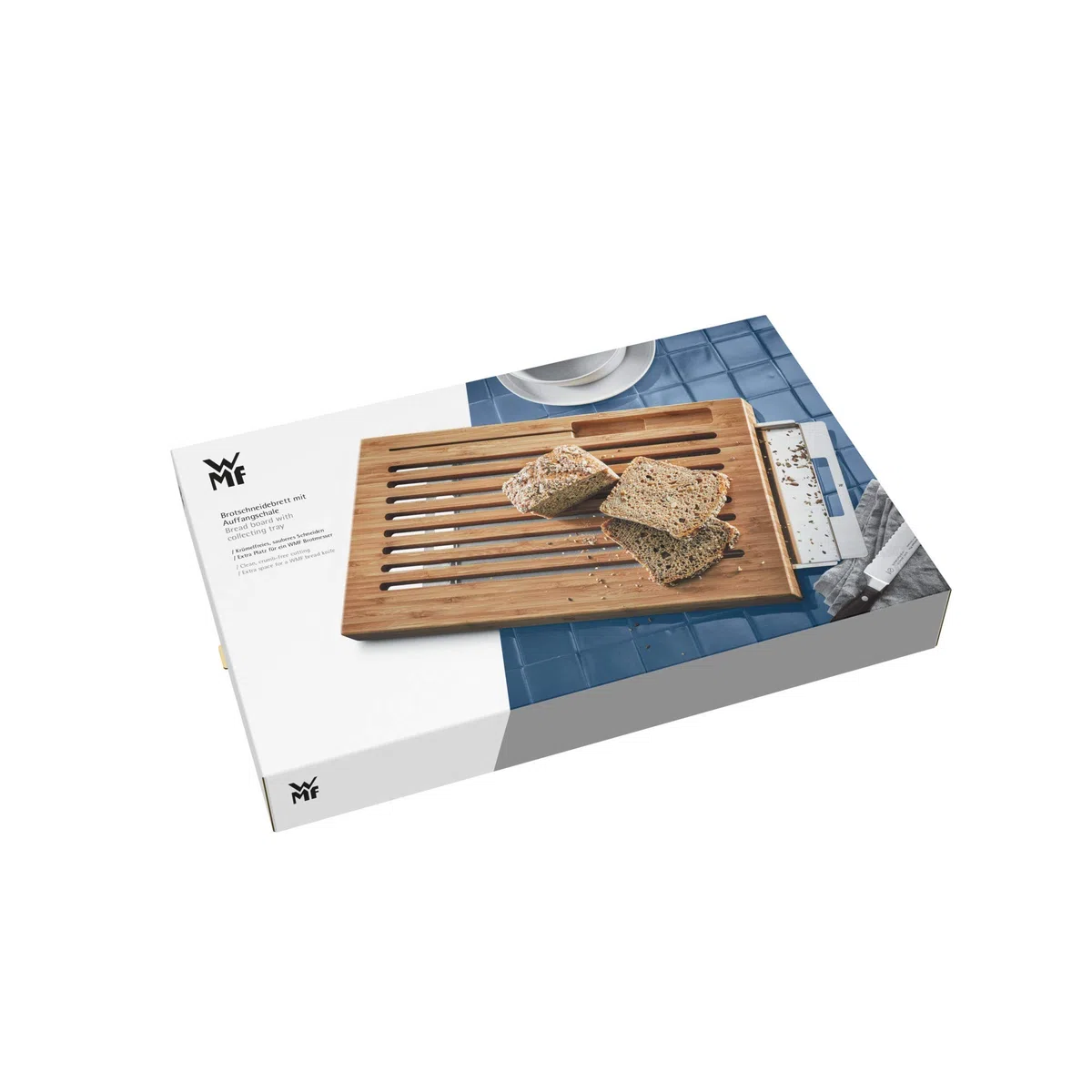 WMF Planche à découper en bambou avec bol à miettes 44 x 27 x 4,8 cm