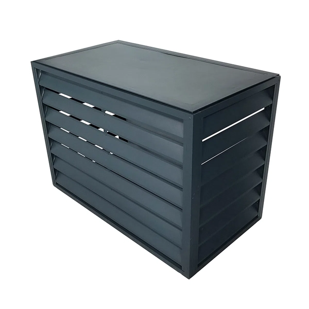 Cache pour climatiseur, protection décorative, grille de protection pour climatiseurs et pompes à chaleur, protection tout-temps en aluminium, boîtier autonome pour couvrir les poubelles (Couleur