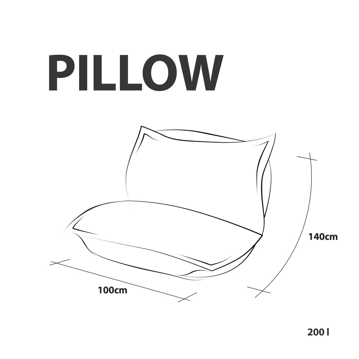 Ecopuf - Pouf Sako d’extérieur - Bean Bag pour Chambre - Coussin en Tissu élégant - Fauteuil de Relaxation - Taille S - 140x100 - Beige Nc17