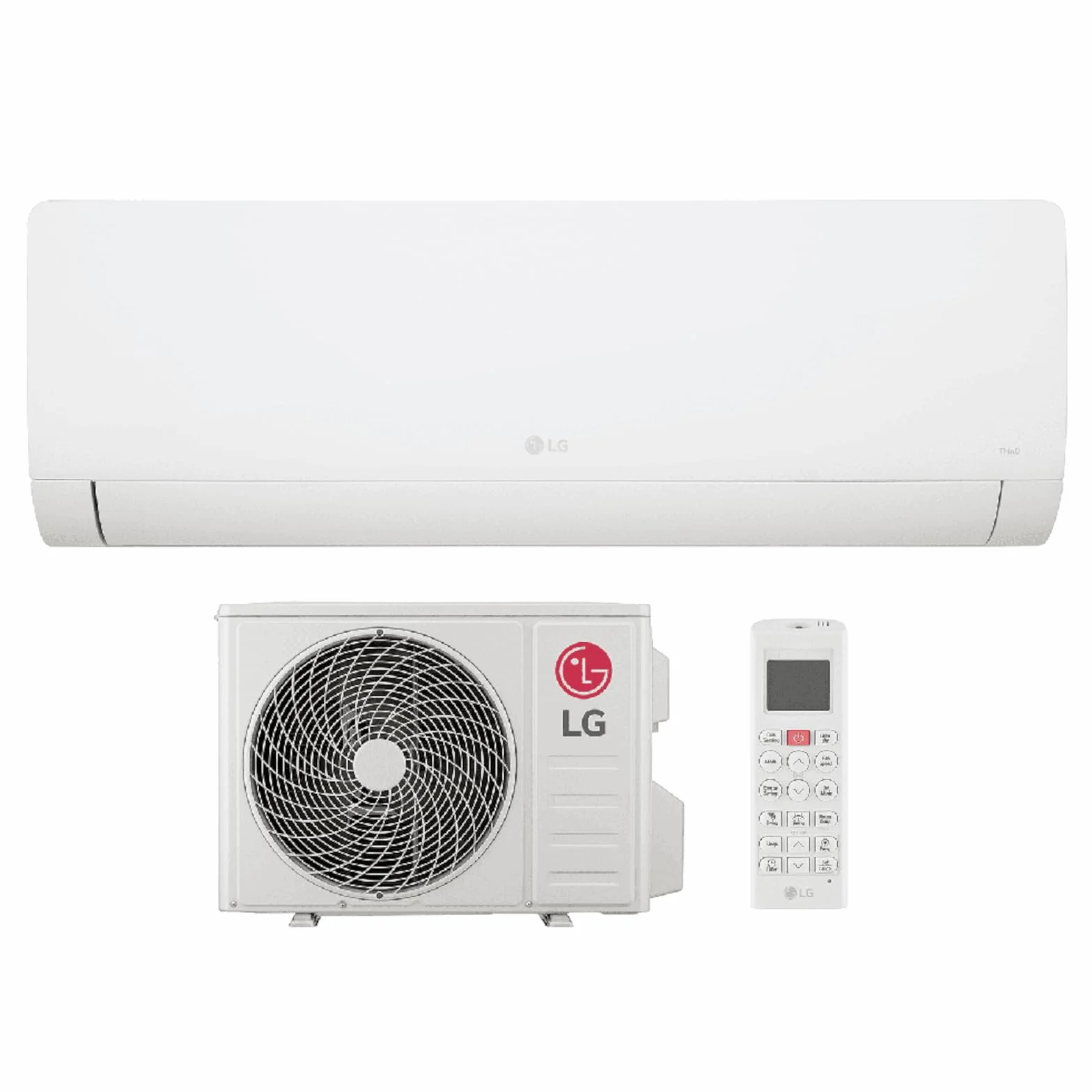 LG Climatiseur Mono Split 18 000 Btu Libero WZ18 (WZ18AWN.SNU1+WZ18AWU.SUU1), Climatiseur Inverter R32 A++/A+, Pompe à Chaleur WiFi, Blanc Mat