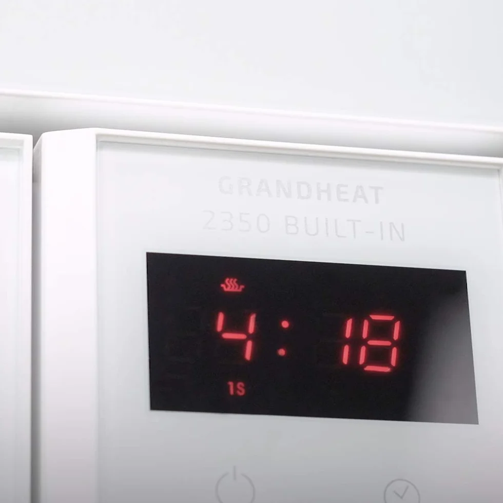Cecotec Micro-ondes intégré Digital GrandHeat 2350, Noir. 900 W, 23 litres, grill, 9 fonctions préconfigurées, Quick Start, minuteur, Plateau de 27 cm de diamètre. (Blanc)