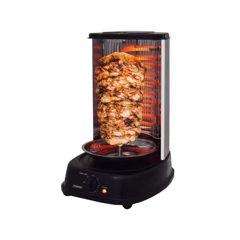 Rôtissoire Machine Kebab Inox 2000w Noire Kitchencook