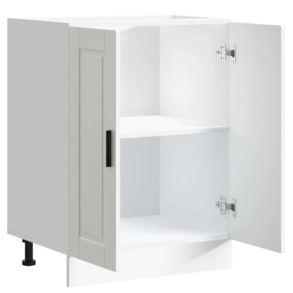 vidaXL Armoire de Cuisine Porto Blanc Brillant Bois ingénierie
