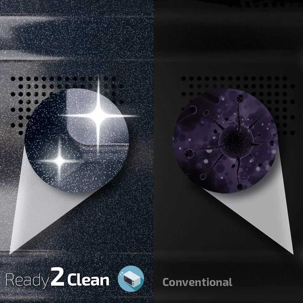 Cecotec Micro-ondes ProClean 3030. Capacité de 20 L, Revêtement Ready2Clean, 700 W de Puissance, 6 Niveaux de Fonctionnement, Minuterie 30 minutes, Mode Décongeler, Finition Noir.