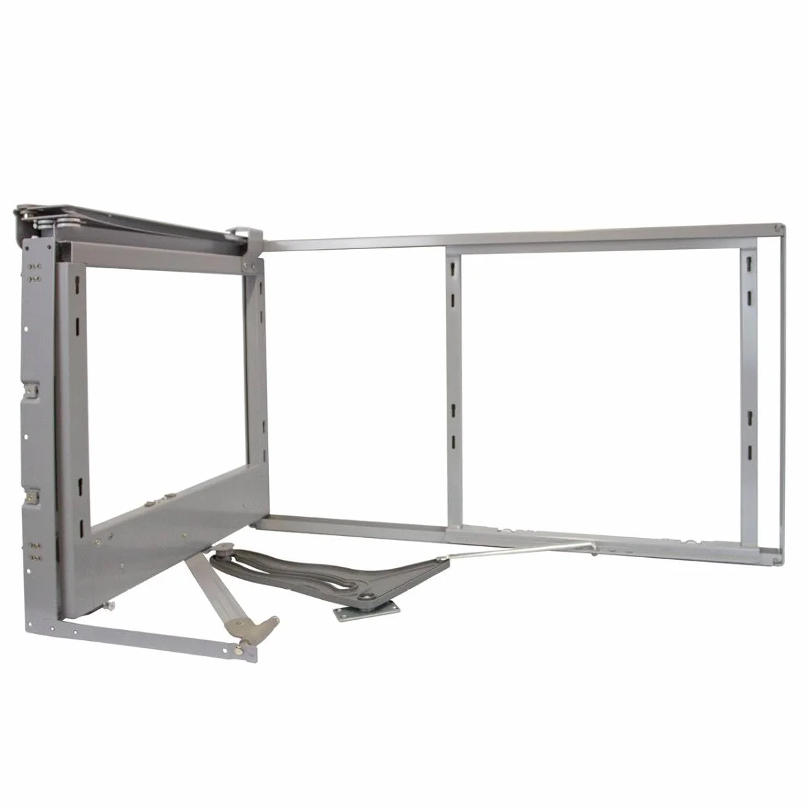 KuKoo – 4 Paniers Coulissants d’Angle, Côté Gauche, en Métal pour Placard ou Cabinet de Cuisine Entre 90 – 100cm