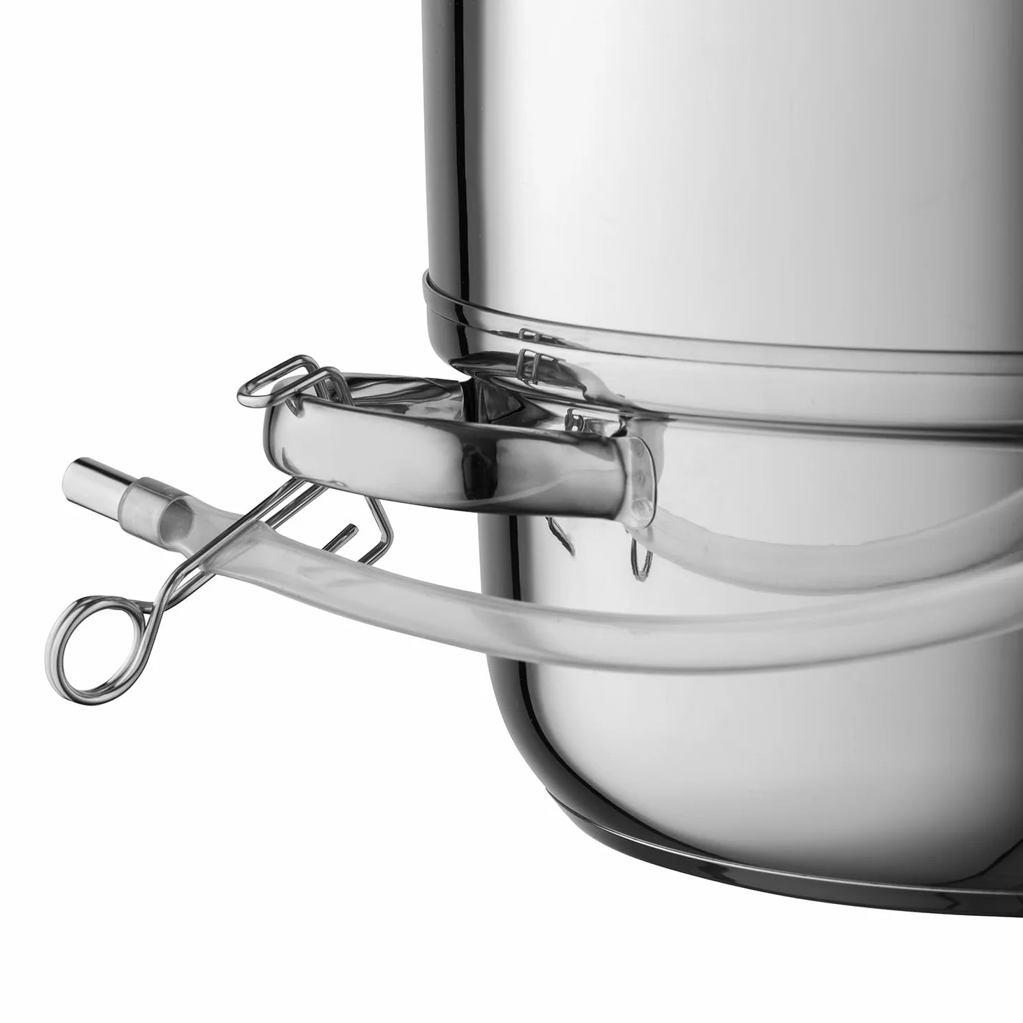 FLORINA Extracteur de Jus à Vapeur (7 l) I Extracteur à Vapeur en Acier Inoxydable FRUIT I Couvercle en Verre I Capacité de 10,5 l I Compatible avec Induction I Idéal pour le Jus de Fruits et Légumes