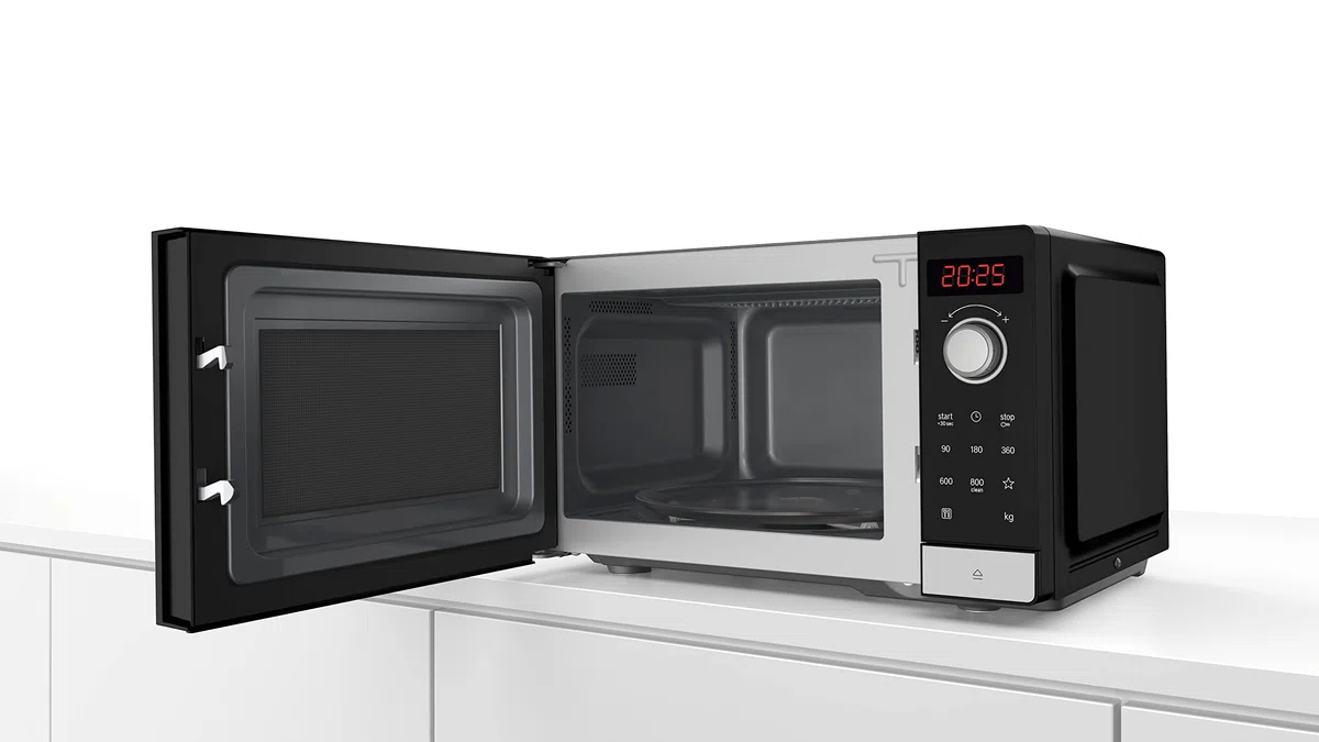 Bosch FFL023MS2 - Micro-ondes - Série 2 - Pose-libre - 44 x 26 cm - 5 puissances - 20 L - Inox