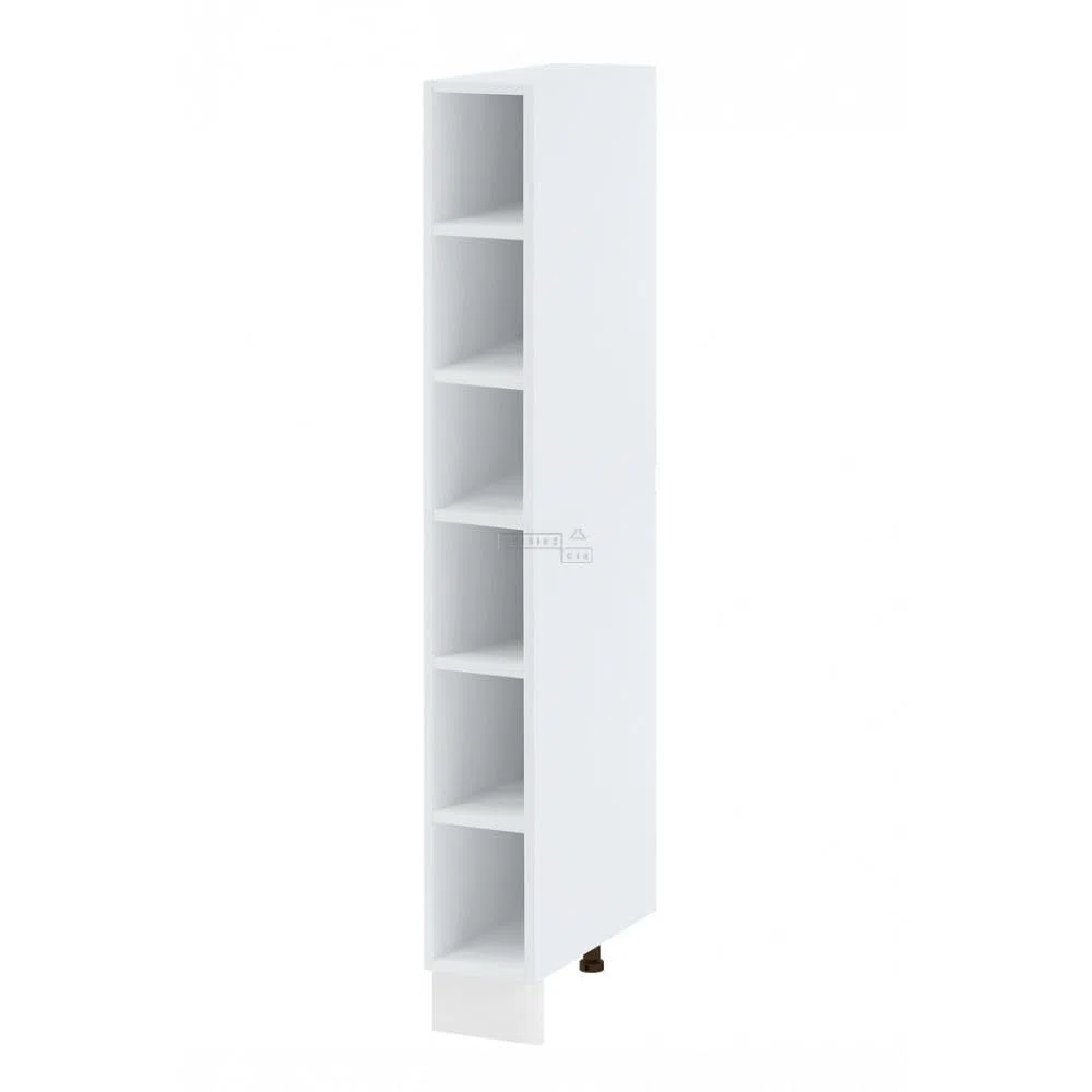 Cuisineandcie - MEUBLE COLONNE DE CUISINE BELLISSI Blanc L 20 cm H 218 cm - Meuble Bas Cuisine Range Bouteille, Placard Cuisine Bas