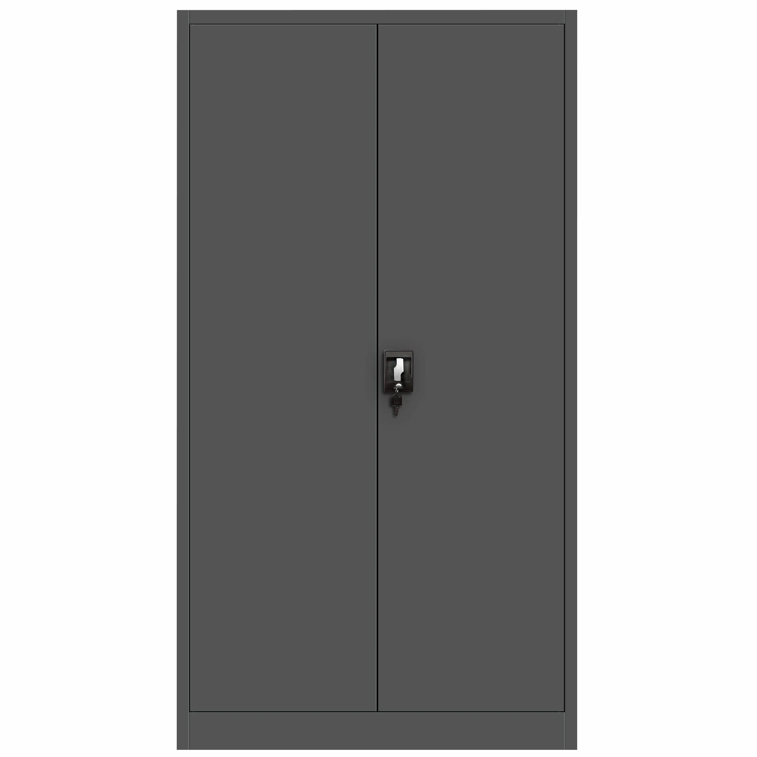 Jan Nowak Armoire de Bureau Métallique 4 étagères tôle d'acier revêtement en Poudre 195 cm x 90 cm x 40 cm (Anthracite)