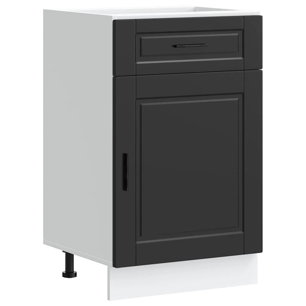 vidaXL Armoire de Cuisine Porto Noir Bois d'ingénierie