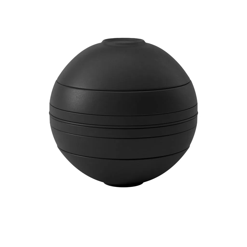 Villeroy & Boch 10-1665-9094 Iconic La Boule, objet design avec surface attrayante, porcelaine de qualité supérieure, passe au lave-vaisselle, noir