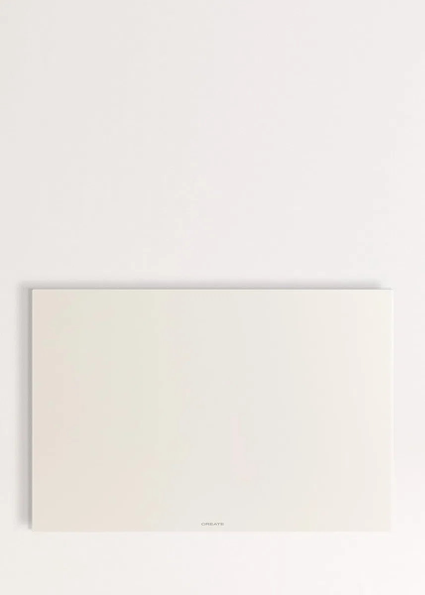 CREATE/WARM MINIMAL IR/Chauffage infrarouge mural avec WiFi blanc cassé/Pour des pièces allant jusqu'à 10m², contrôle via l'application, protection IP24, finition miroir, 520W
