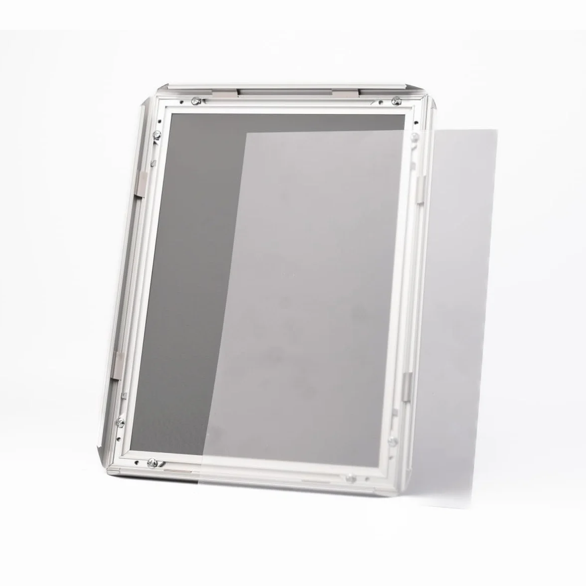 10 cadres Albyco Click, cadre à clic, Snapframe, cadre photo, format A4, 21 x 29,7 cm, largeur du cadre 25 mm, aluminium, métal, film antireflet