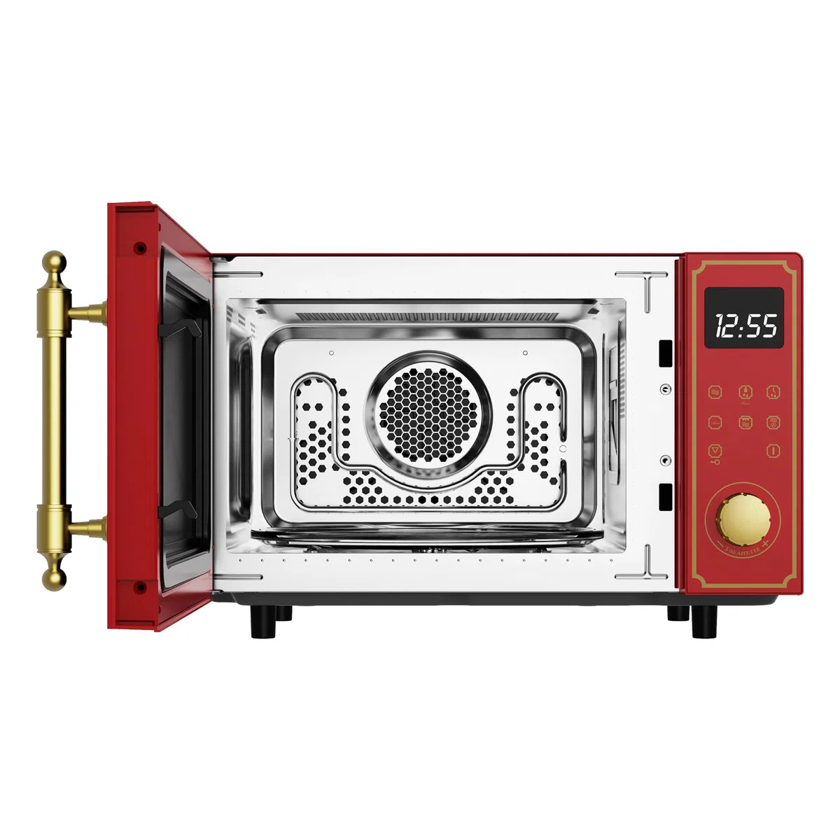 Kaiser Empire M 2530 RotEm Four à micro-ondes rétro 25 l avec grill à air chaud 25 fonctions