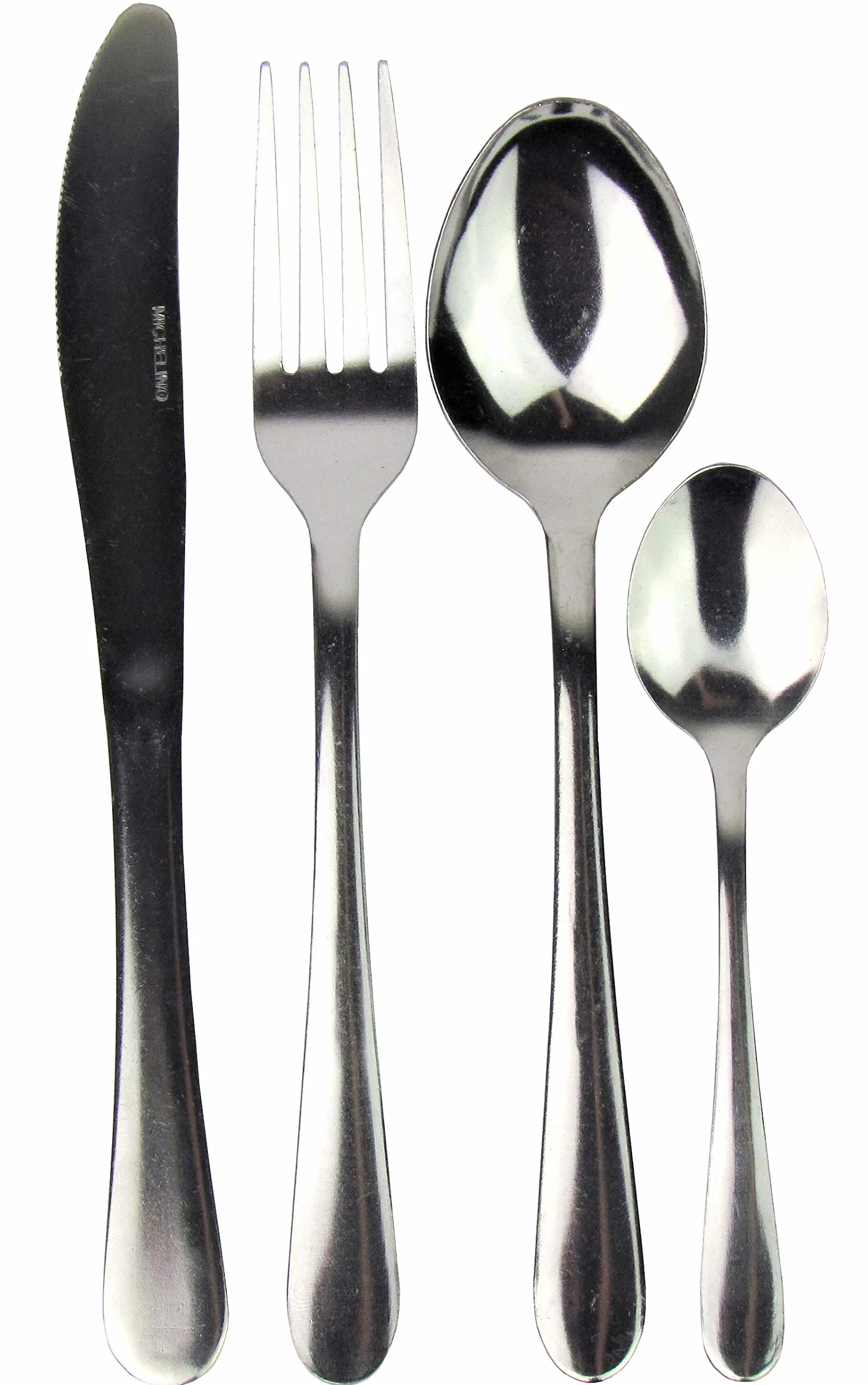 'BUDGET Kit de démarrage "4 personnes – résidentiel Starter Paquet de configuration – Paquet de configuration – (Cuisine, Couverts, Vaisselle)