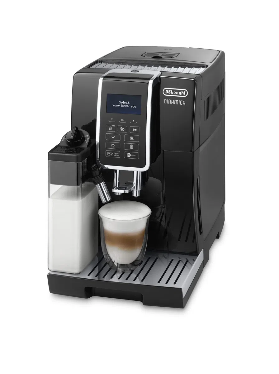De'Longhi Dinamica Machine a Café Grain ECAM350.55.B Cappuccino et Expresso, 1.8L, Noir