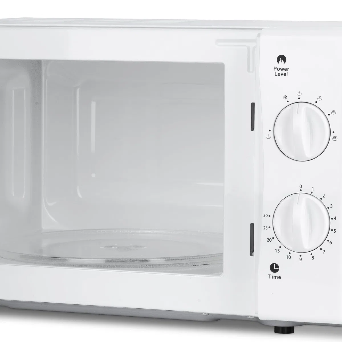 H.Koenig VIO6 Micro-ondes Compact 20L Blanc, Puissant 700W, Plateau tournant 24,5cm, Multifonction 5 niveaux de chauffe et fonction décongélation, Minuterie jusqu'à 30min, Rapide, Plan de travail