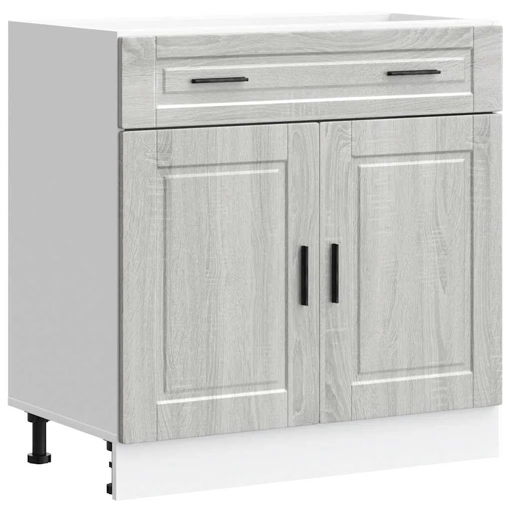 vidaXL Armoire de Cuisine Porto Sonoma Gris Bois d'ingénierie