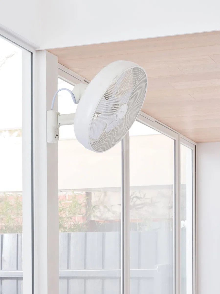 Beacon Lighting Breeze Ventilateur mural avec télécommande Blanc 41 cm
