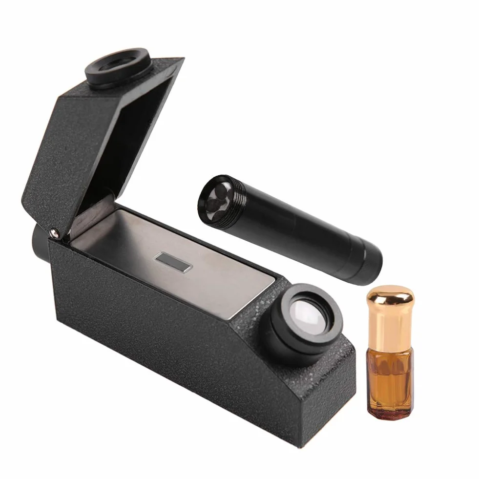 Réfractomètre Professionnel de gemme, réfractomètre de bijoux portable avec lampe de poche, pour la gemme pour Le Diamant