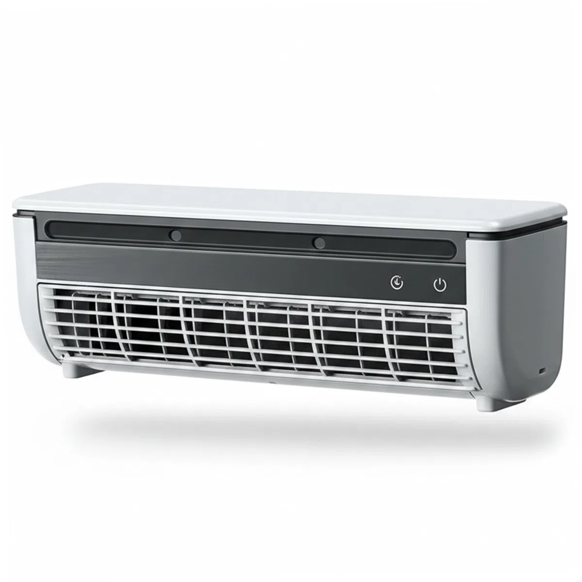 Ventilateur de climatisation, mini climatiseur et ventilateur de climatisation, refroidisseur brume mural sans perçage, rechargeable 6000 mAh, blanc, mini climatiseur