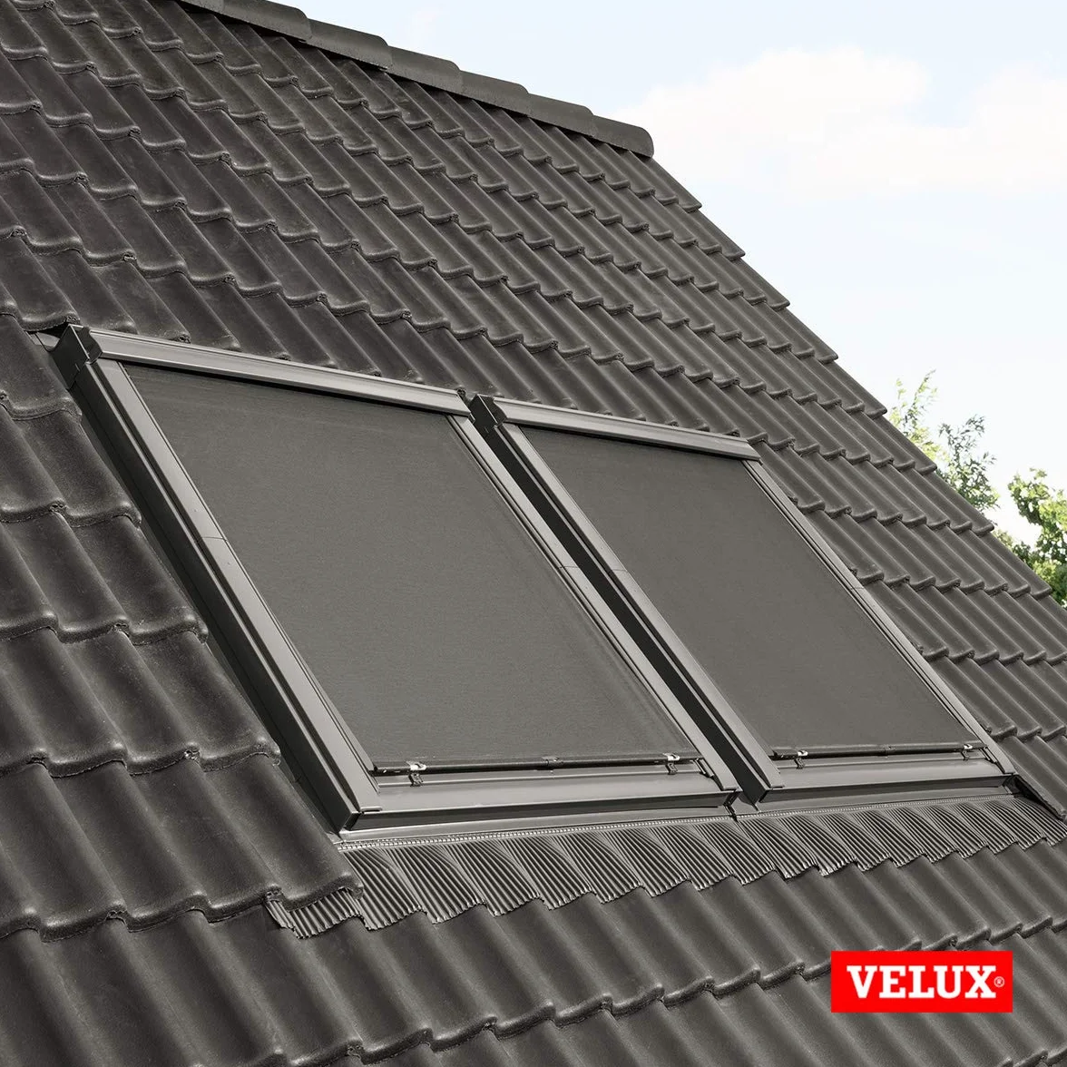 VELUX Original Store Extérieur Pare-Soleil (MHL), MK04, M04, 304, 1, MK06, M06, 306, MK08, M08, 308, 2, M10, M27, Filet Noir